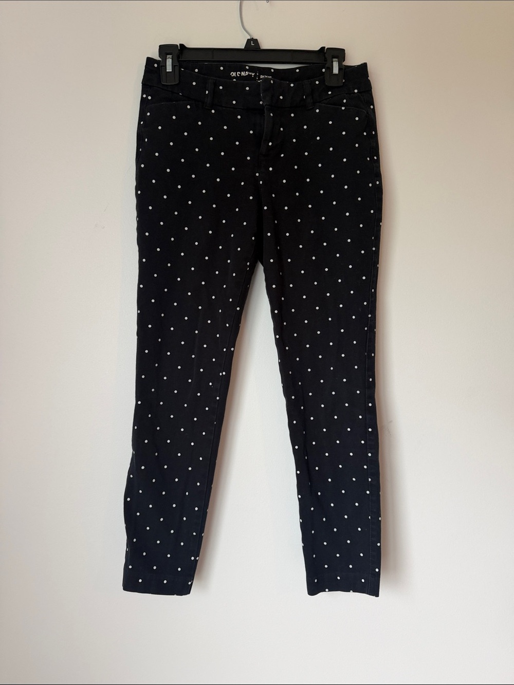 Old Navy Black Polka Dot Skinny Jeans for Women